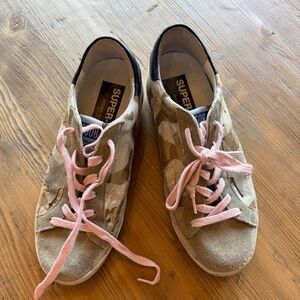 Golden Goose Suede Printed  Sneakers - Size 38-8